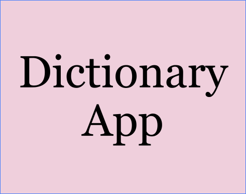 dictionary